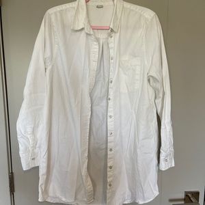 Aerie White Button Down Cover Up Women’s Size Large AE